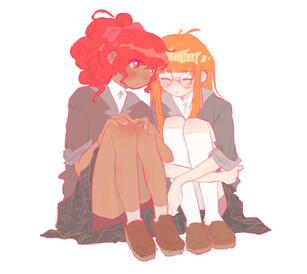 fullbody, two characters